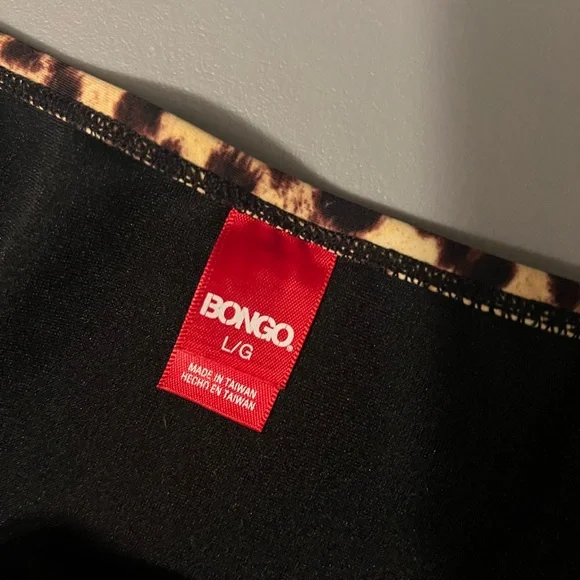 BONGO Animal Print Bikini with Black Accents - Picture 4 of 6